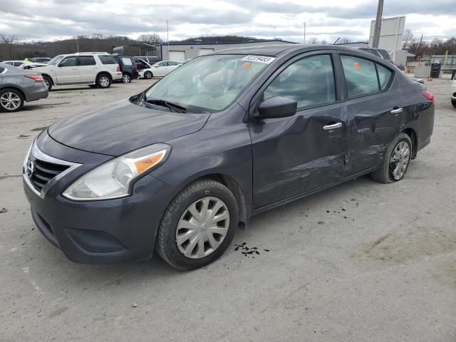 3N1CN7APXFL957947 - 2015 NISSAN VERSA S GRAY photo 1