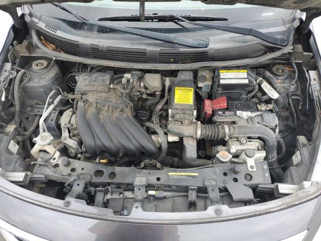 3N1CN7APXFL957947 - 2015 NISSAN VERSA S GRAY photo 11