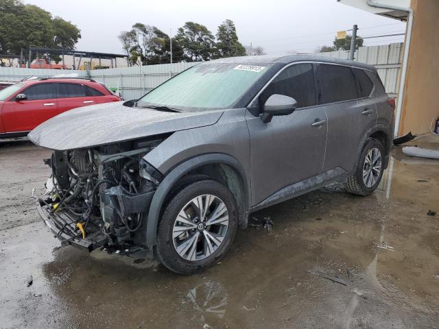 5N1AT3BA4MC679371 - 2021 NISSAN ROGUE SV SILVER photo 1