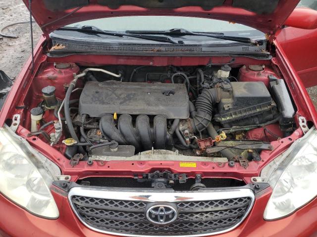 JTDBR32E970137120 - 2007 TOYOTA COROLLA CE RED photo 11