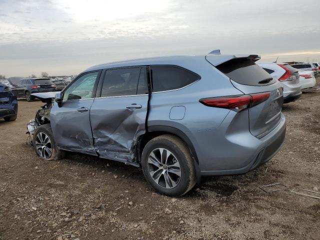 5TDGZRBH1LS052265 - 2020 TOYOTA HIGHLANDER XLE BLUE photo 2