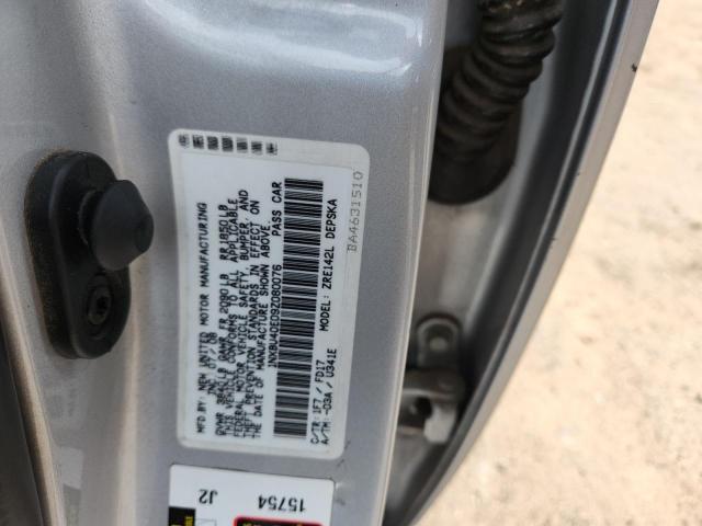 1NXBU40E09Z080076 - 2009 TOYOTA COROLLA BASE Srebrny zdjęcie 12