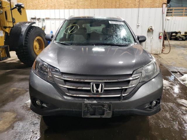 2HKRM4H77EH714917 - 2014 HONDA CR-V EXL GRAY photo 5