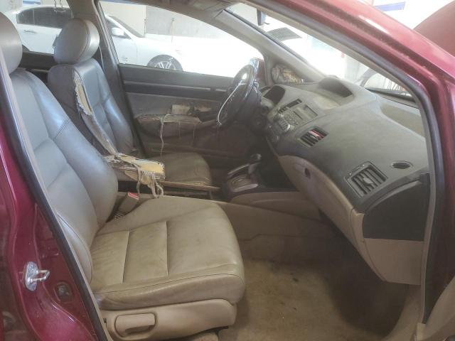 2HGFA16919H517448 - 2009 HONDA CIVIC EXL BURGUNDY photo 7