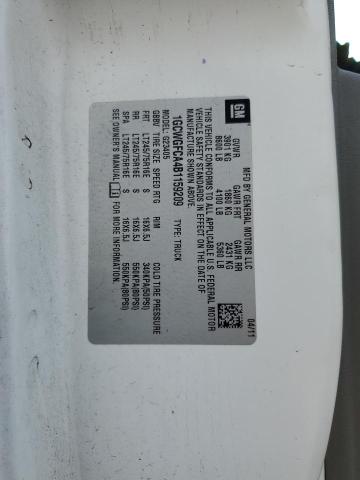 1GCWGFCA4B1159209 - 2011 CHEVROLET EXPRESS G2500 Ağ foto 13