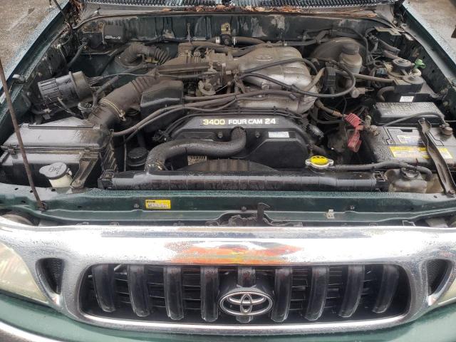 5TEGN92N51Z779278 - 2001 TOYOTA TACOMA DOUBLE CAB PRERUNNER GREEN photo 11
