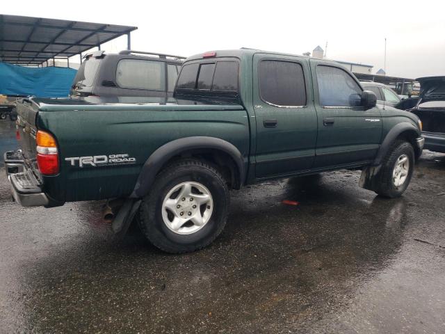 5TEGN92N51Z779278 - 2001 TOYOTA TACOMA DOUBLE CAB PRERUNNER GREEN photo 3