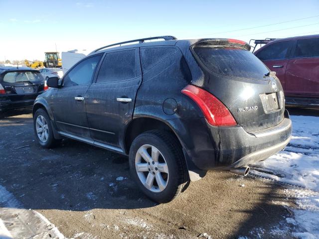 JN8AZ08W27W663214 - 2007 NISSAN MURANO SL BLACK photo 2