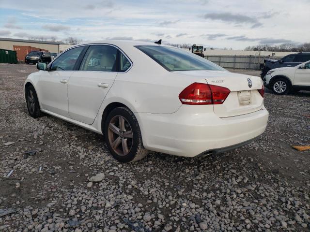 1VWBP7A36DC092111 - 2013 VOLKSWAGEN PASSAT SE WHITE photo 2