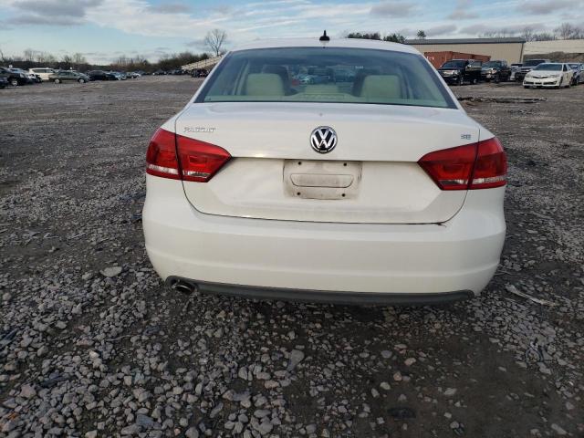 1VWBP7A36DC092111 - 2013 VOLKSWAGEN PASSAT SE WHITE photo 6