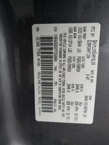 1A8HW58207F550884 - 2007 CHRYSLER ASPEN LIMITED ნაცრისფერი ფოტო 13