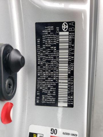 5YFBURHE2GP387801 - 2016 TOYOTA COROLLA L GRAY photo 12