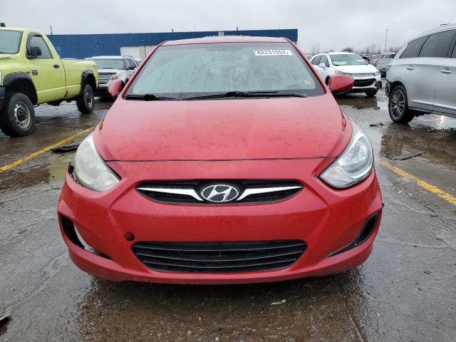 KMHCT4AE0DU506203 - 2013 HYUNDAI ACCENT GLS RED photo 5