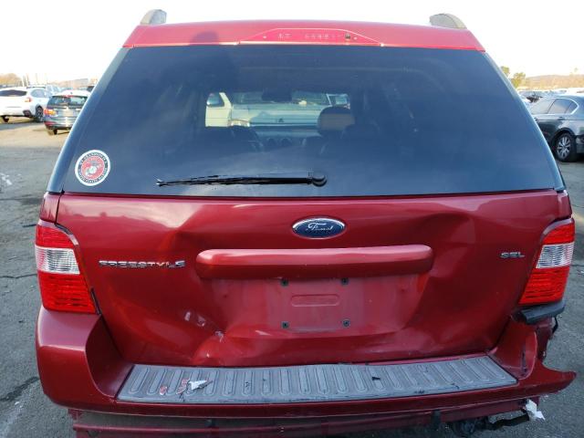 1FMDK02126GA50623 - 2006 FORD FREESTYLE SEL RED photo 6