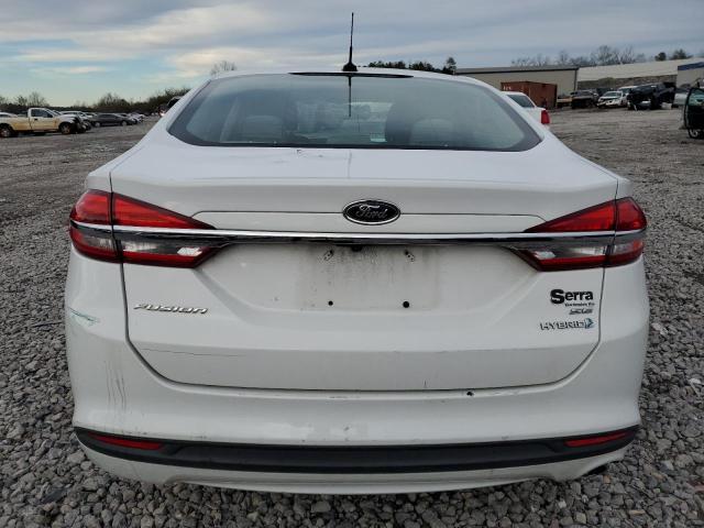 3FA6P0LU8JR162244 - 2018 FORD FUSION SE HYBRID WHITE photo 6