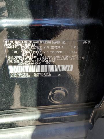 2T3DFREV6HW685640 - 2017 TOYOTA RAV4 LIMITED შავი ფოტო 13