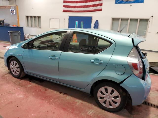 JTDKDTB34D1039731 - 2013 TOYOTA PRIUS C TURQUOISE photo 2