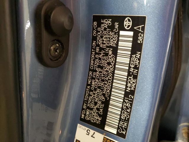 JTDKB20U097834257 - 2009 TOYOTA PRIUS Mavi fotoğraf 12