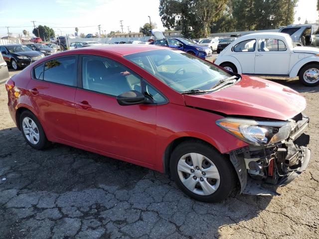 KNAFK4A69G5510694 - 2016 KIA FORTE LX RED photo 4