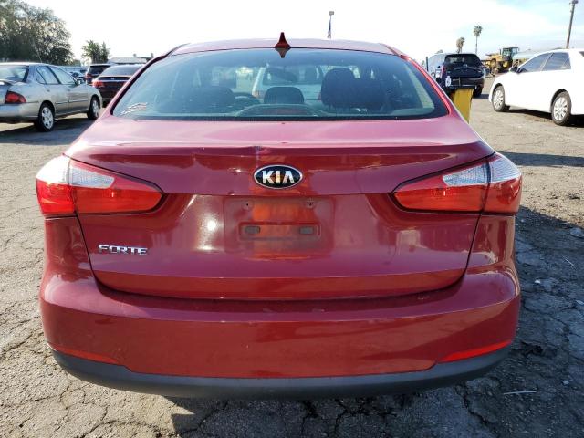 KNAFK4A69G5510694 - 2016 KIA FORTE LX RED photo 6