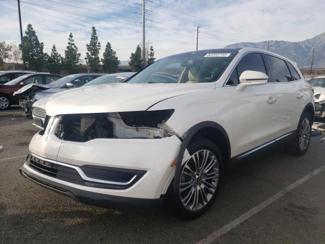 2LMPJ6LRXHBL15472 - 2017 LINCOLN MKX RESERVE أبيض صورة 1