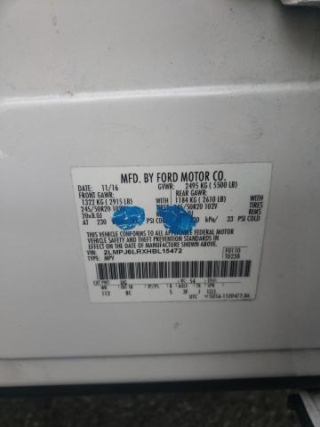 2LMPJ6LRXHBL15472 - 2017 LINCOLN MKX RESERVE أبيض صورة 13