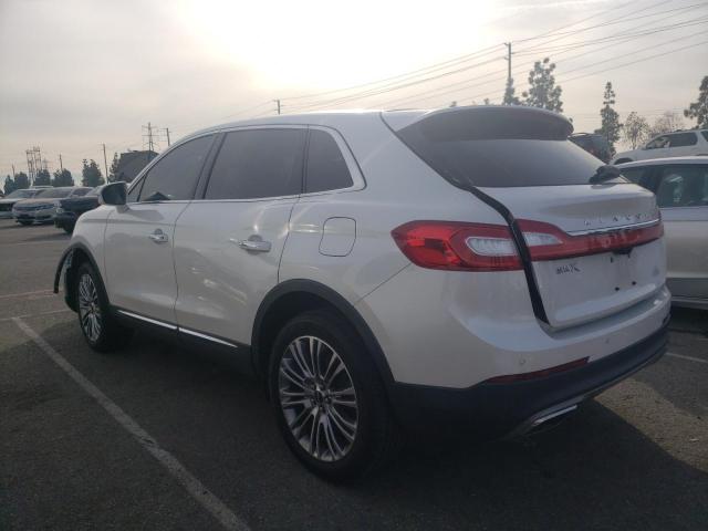 2LMPJ6LRXHBL15472 - 2017 LINCOLN MKX RESERVE أبيض صورة 2