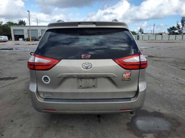 5TDYK3DC5FS580533 - 2015 TOYOTA SIENNA XLE BEIGE photo 6