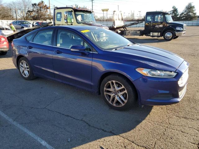 3FA6P0H7XDR132167 - 2013 FORD FUSION SE BLUE photo 4