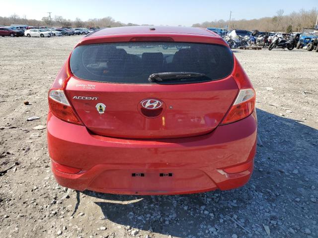 KMHCT5AE3DU114774 - 2013 HYUNDAI ACCENT GLS RED photo 6