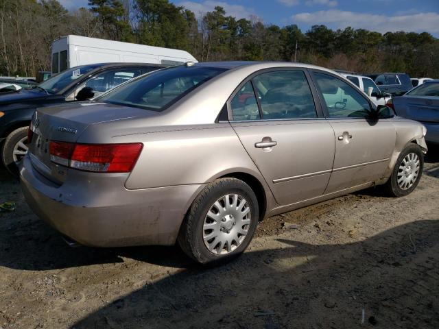 5NPET46F78H387130 - 2008 HYUNDAI SONATA GLS SILVER photo 3