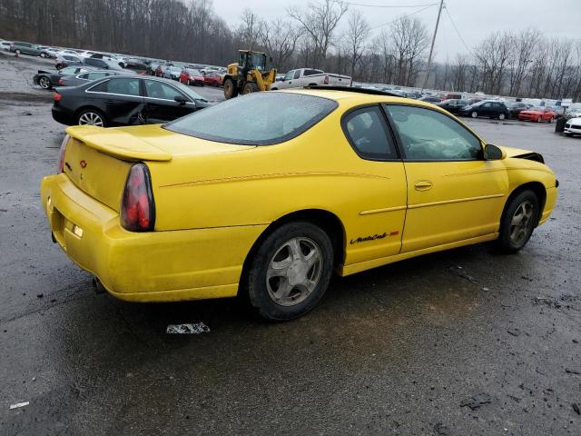 2G1WX12K139216159 - 2003 CHEVROLET MONTE CARL SS YELLOW photo 3