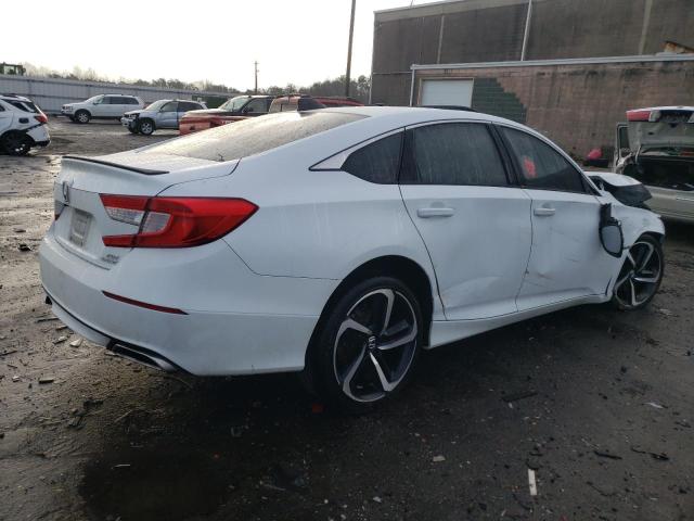 1HGCV2F33NA025506 - 2022 HONDA ACCORD SPORT WHITE photo 3