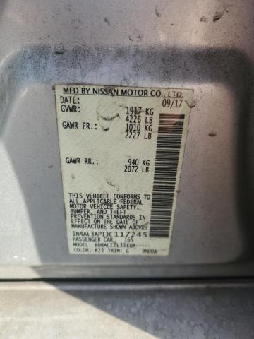 1N4AL3AP1JC117245 - 2018 NISSAN ALTIMA 2.5 فضي صورة 13