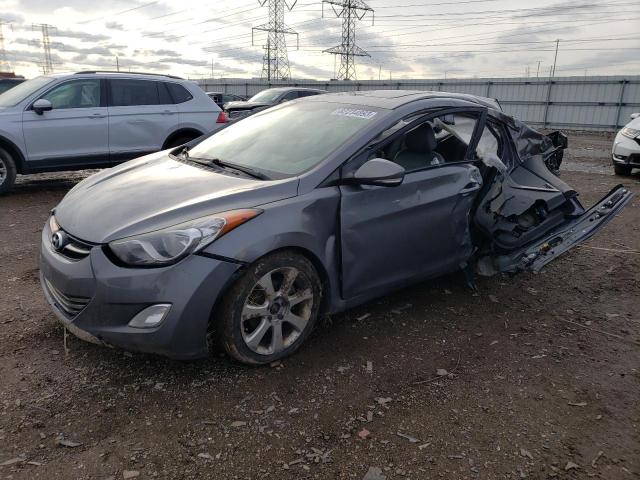 5NPDH4AE0CH091256 - 2012 HYUNDAI ELANTRA GLS GRAY photo 1