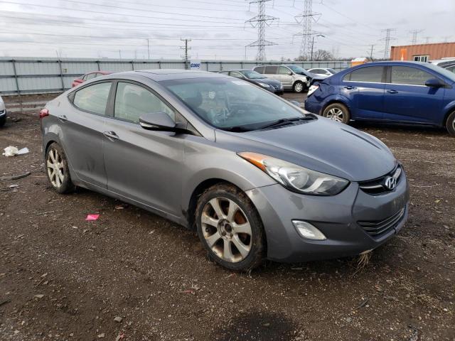 5NPDH4AE0CH091256 - 2012 HYUNDAI ELANTRA GLS GRAY photo 4