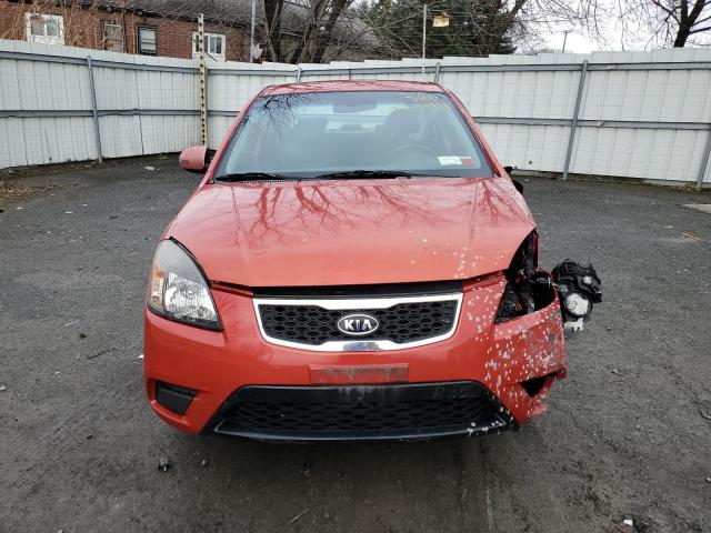 KNADH4A35B6926742 - 2011 KIA RIO BASE ORANGE photo 5