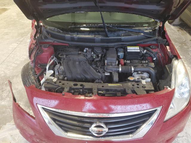 3N1CN7APXEL857314 - 2014 NISSAN VERSA S RED photo 11