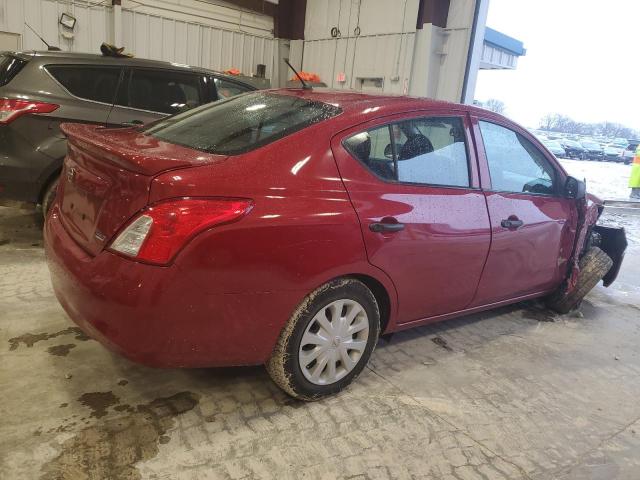 3N1CN7APXEL857314 - 2014 NISSAN VERSA S RED photo 3