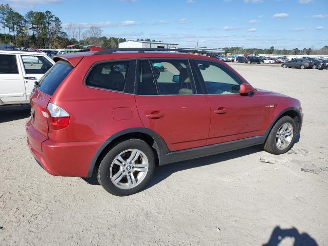 WBXPA93436WG78879 - 2006 BMW X3 3.0I RED photo 3