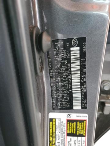 4T1M11AK5LU397038 - 2020 TOYOTA CAMRY SE ნაცრისფერი ფოტო 12