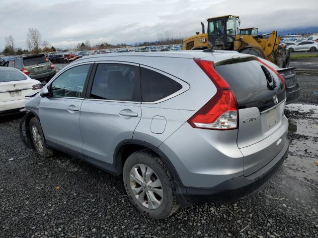 2HKRM4H7XDH638821 - 2013 HONDA CR-V EXL SILVER photo 2