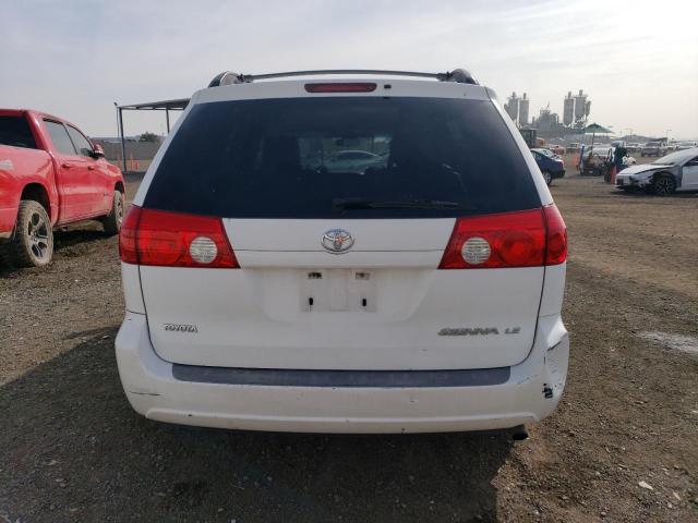 5TDZA23C26S457744 - 2006 TOYOTA SIENNA CE WHITE photo 6