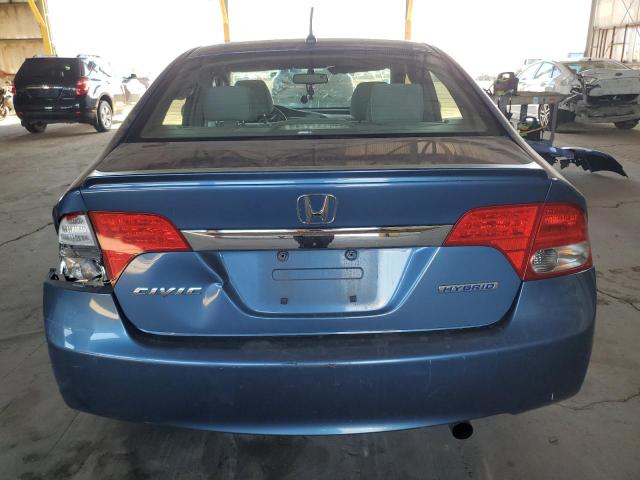 JHMFA36259S015725 - 2009 HONDA CIVIC HYBRID BLUE photo 6