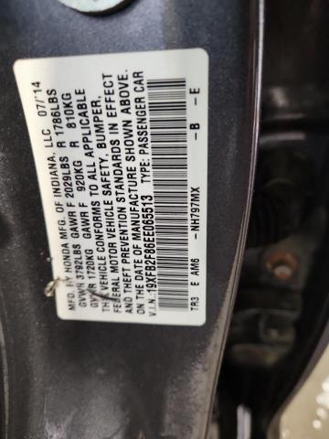 19XFB2F86EE065513 - 2014 HONDA CIVIC EX Boz foto 12