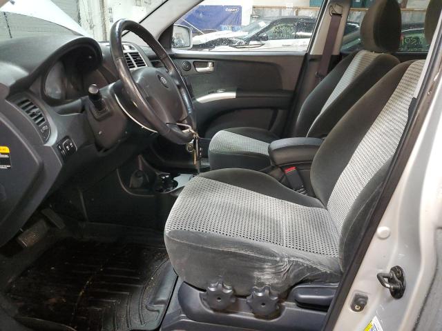 KNDJE723377309131 - 2007 KIA SPORTAGE EX SILVER photo 7