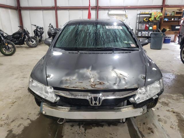 2HGFA165X9H305340 - 2009 HONDA CIVIC LX GRAY photo 5