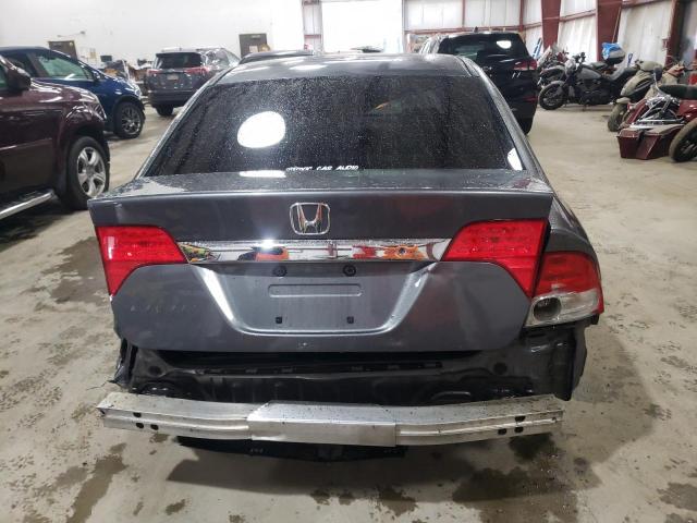 2HGFA165X9H305340 - 2009 HONDA CIVIC LX GRAY photo 6