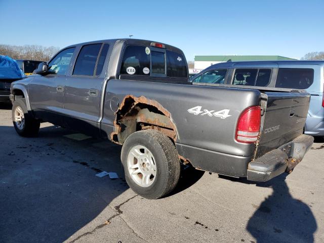 1D7HG38N73S297153 - 2003 DODGE DAKOTA QUAD SPORT GRAY photo 2