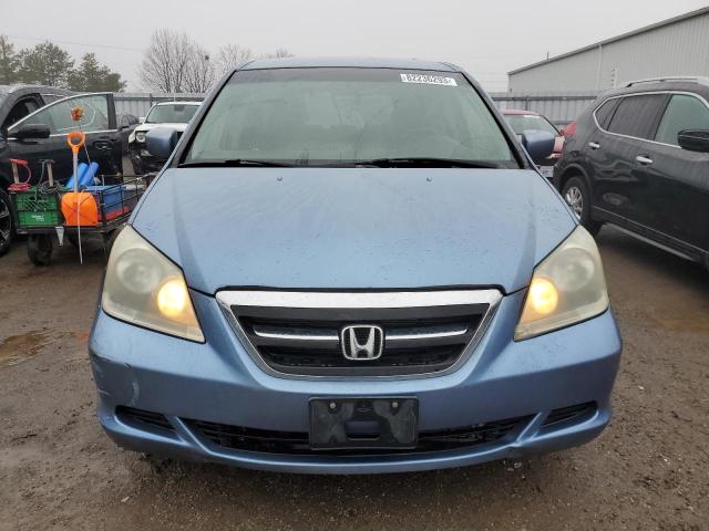 5FNRL38415B510003 - 2005 HONDA ODYSSEY EX BLUE photo 5